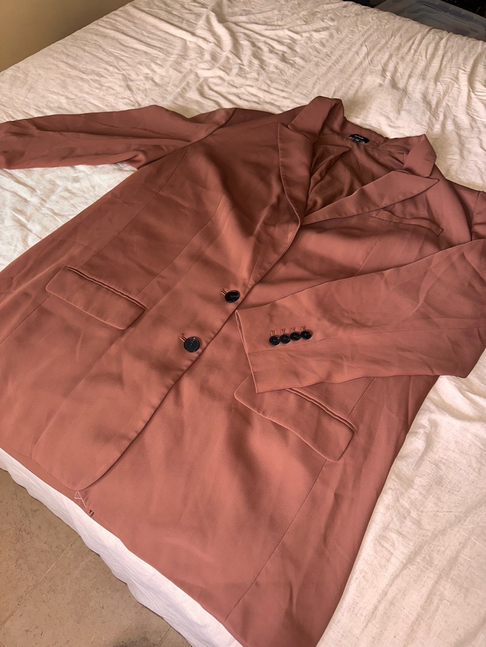 Express Warm Brown Blazer Jacket